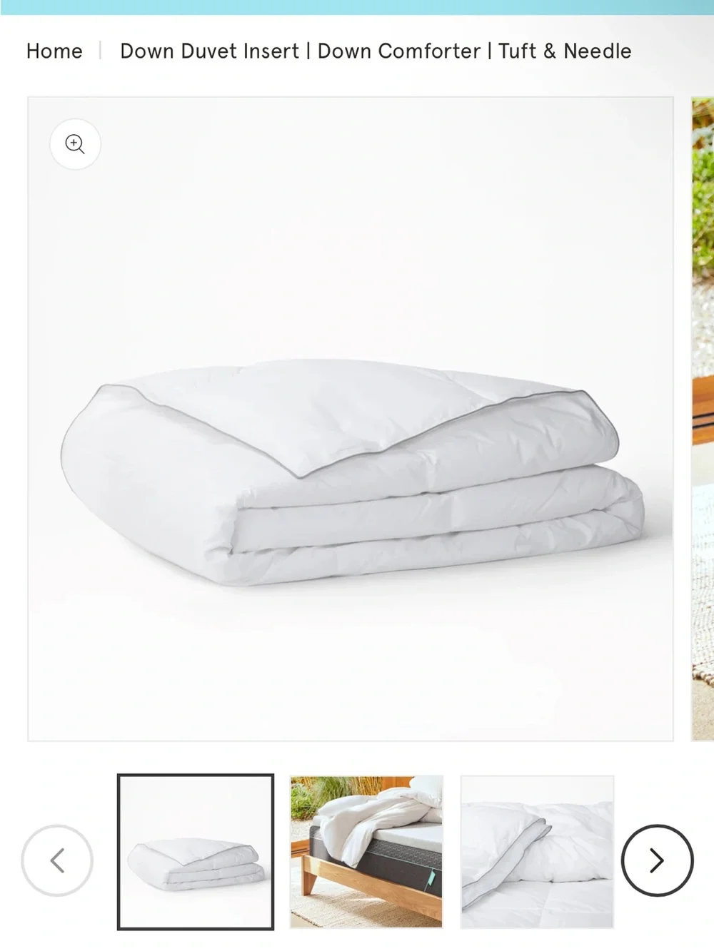Classic White Linen Duvet Cover - Neutral White